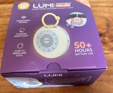 Lumi portable Baby white noise machine and night light