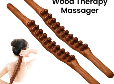 Wooden massage stick