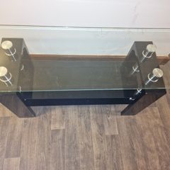 Black Glass Table