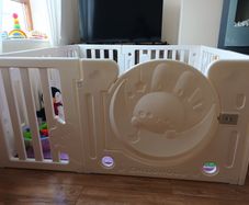 Large Baby Playpen with Door | Adjustable Play Yard