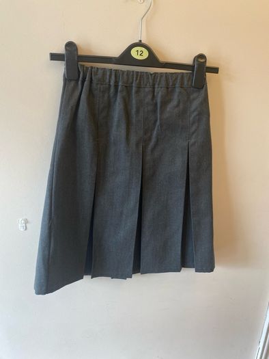 M&S grey skirt (as new) age 8-9
