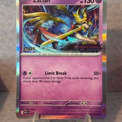 pokemon card  zacian staff promo
