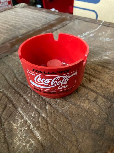 Coca Cola Italia 1990 Plastic Ashtray New condition