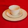 Belleek Limpet Trio - Irish Porcelain Tea Cup, Saucer & Plate Image 2