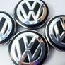 Set/4 x NEW STYLE 56mm VW wheel caps Volkswagen cap hub  6CD601171 Image 7