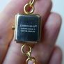 Pieces gold tone bracelet watch with crystal detail Image 5