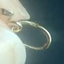 Solid 14 carat gold letter D initial charm pendant Image 3
