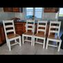 4 solid wood dining chairs Image 2