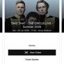 2 Seating Take That tickets Image 2