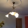 light with 3 or 5 bulbs brass and glass. Image 5