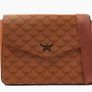 MCM Monogram messenger bag with natural nappa leather trim Image 10