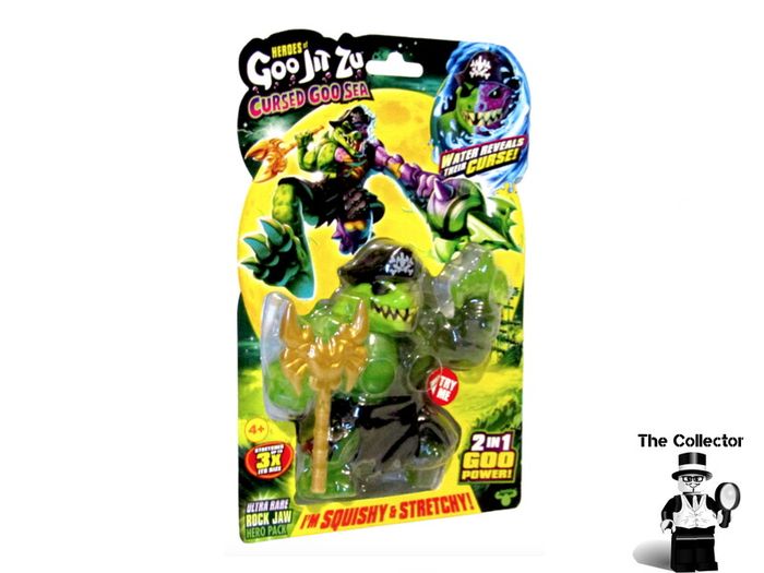 Heroes of Goo Jit Zu Cursed Goo Sea Rock Jaw Ultra Rare Figure Brand New Sealed Rare Hard To Find