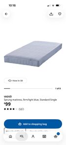 Single bed and Mattress New