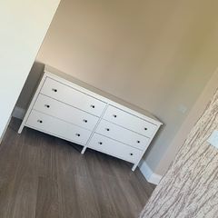 white chest of drawers