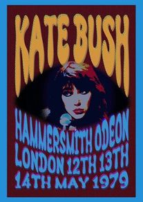Kate Bush - Hammersmith 1979 - Rare Mini Print/Poster