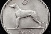 [#717] - Ireland 1968 | Irish 6p | Six Pence | Wolfhound | KM.13a | UNC