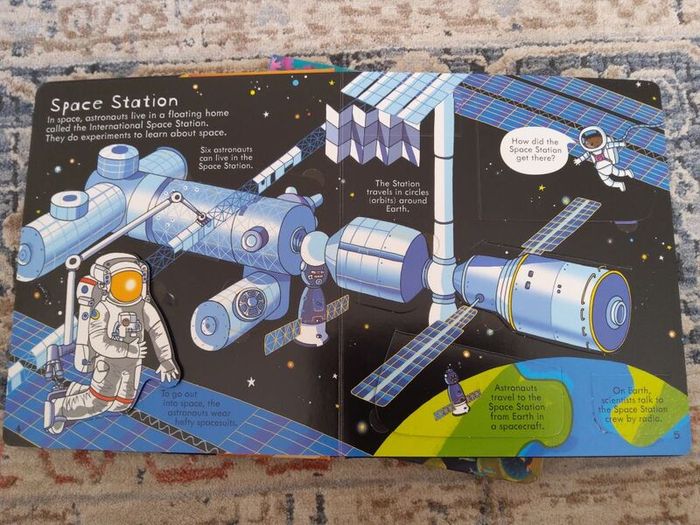 Usborne Look Inside Space Lift the flap book