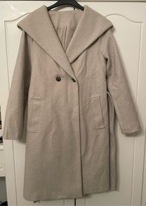 beige long coat