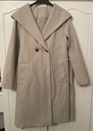 beige long coat