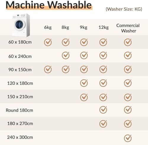 Machine Washable Rugs 90x150 cm Vintage Area Rug Low Pile Anti-Slip Carpet with Print Pattern for Living Room Bedroom Home Office Indoor Beige/Blue/Orange