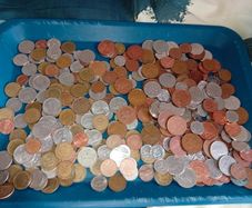 Large collection of overseas coins usa belgium germany canada uk etc good used order over 1.5kg