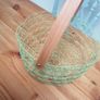 New wire woven basket with wooden handle Image 2