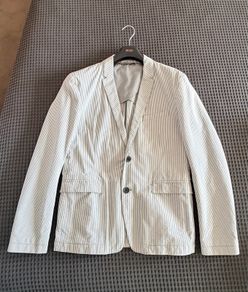 Hugo Boss Orange Label - Men's Seersucker Striped Blazer: Size 38R (IT/DE 48)