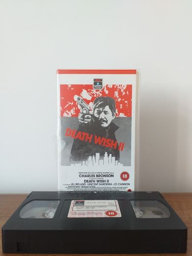 Death Wish Charles Bronson VHS Pal Video Cassette Tape Certificate 18 Year 1981