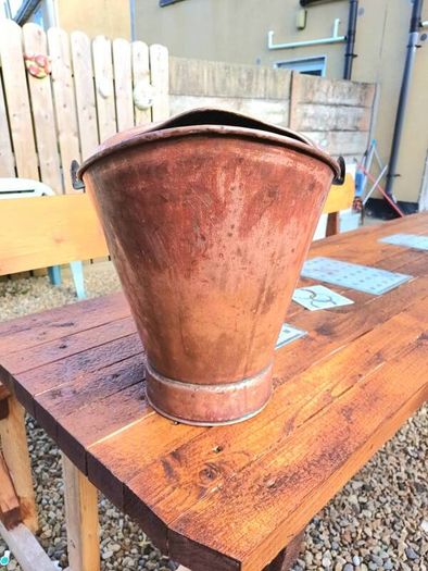 Vintage Handmade Copper Bucket