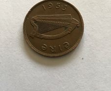 Irish Pre Decimal Halfpenny 1953