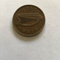 Irish Pre Decimal Halfpenny 1953