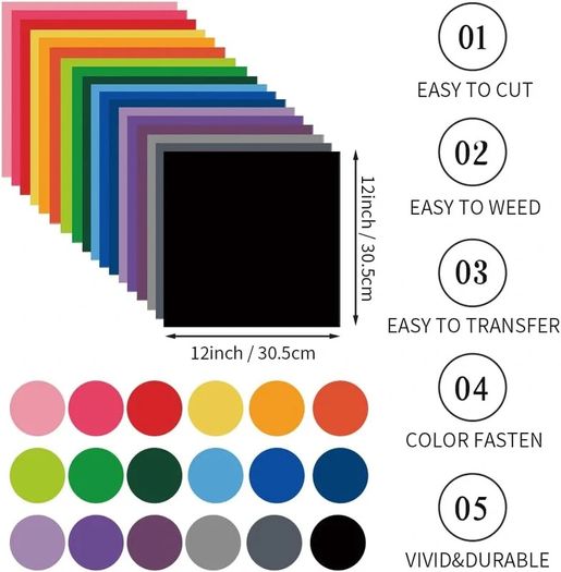 16 Infusible Transfer Paper Sheets for Cricut