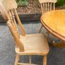 Stripped Pine table and chairs Image 2