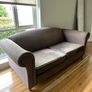 3 Seater Sofa Brown-Grey Image 2