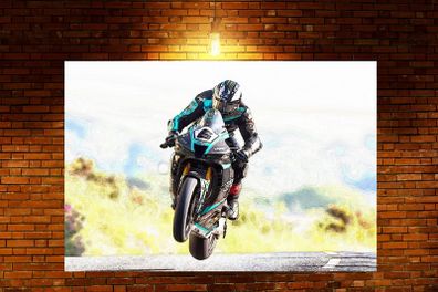 Michael Dunlop Art Print TT 2023 A2 (42 x 59.4 cm) - Horizontal