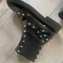 Balenciaga Black Studded Leather Boots Image 8
