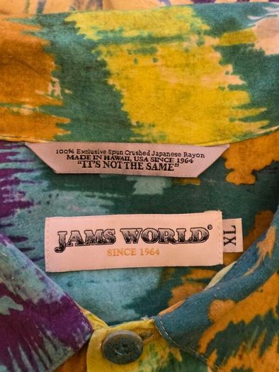 Jams World Hawaiian Patterned Shirt Mens Size 2XL