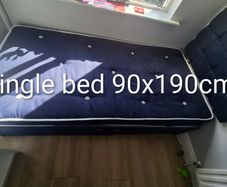 Single bed & headboard