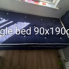 Single bed & headboard