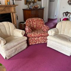 Swivel Armchairs x 3