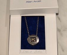 Alan Ardiff Early Bird.925 Sterling Silver 18k Yellow & Rose Gold Kinetic Bird Necklace