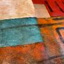 Large Square Hand Painted Oil on Canvas - Untitled Abstract Image 5