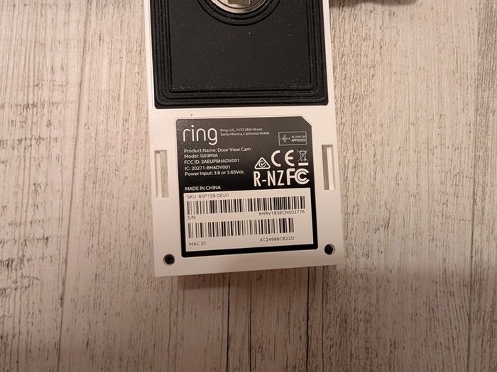 Ring Door View Cam / Peephole Camera
