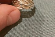 Unisex 925 Sterling silver knot ring