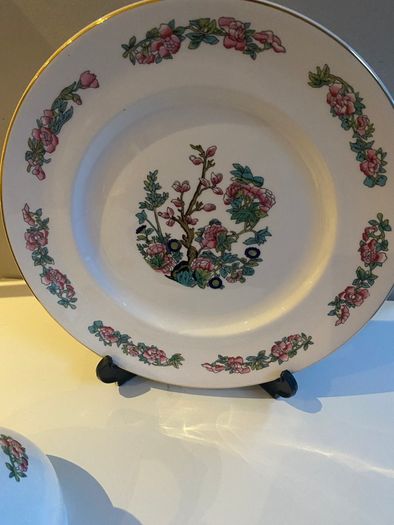 MAYFAIR  Indian Tree China plate and EMERALD ISLE pitcher