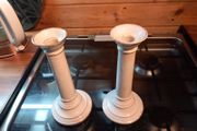 1980s vintage Limoges France candlesticks, w/ candles, D18