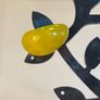 Vintage Yellow Chalcedony Faceted Glass Chunky Ring Image 2