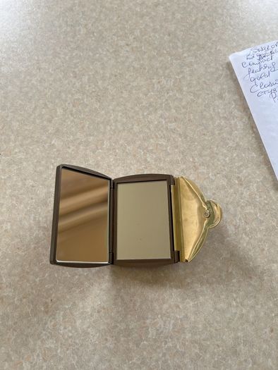 Swarovski Bronze Coloured Compact double mirror