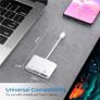 USB C SD Card Reader, USB C to Micro SD TF Memory Card Reader, 3-in-1 USB Camera Card Reader Adapter Image 4