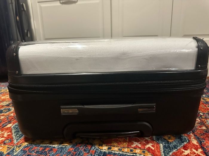 Lugage suitcase large expandable with transparent front